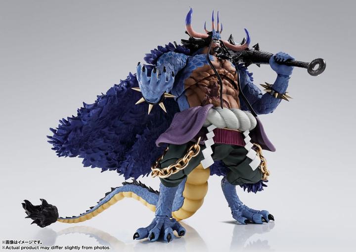 Actual product image Tamashii Nation One Piece S.H. Figuarts Actionfigur Kaido King of the Beasts (Man-Beast form) 25 cm