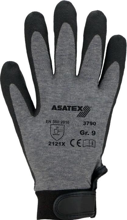 Actual product image Asatex Gloves size 11 grey EN 388 PPE category II (11)