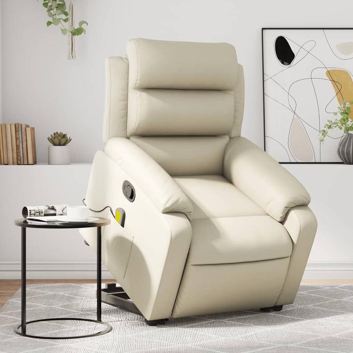 Actual product image VidaXL Massage chair with stand-up aid imitation leather