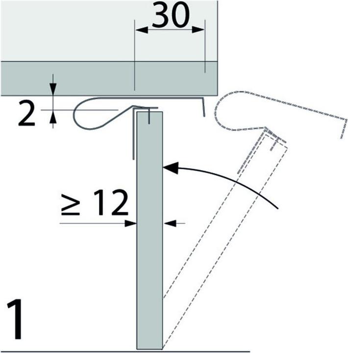 Produktbild Hettich Turbo-Clip Sockelblendenhalter (Universalgleiter, 1 Stück)