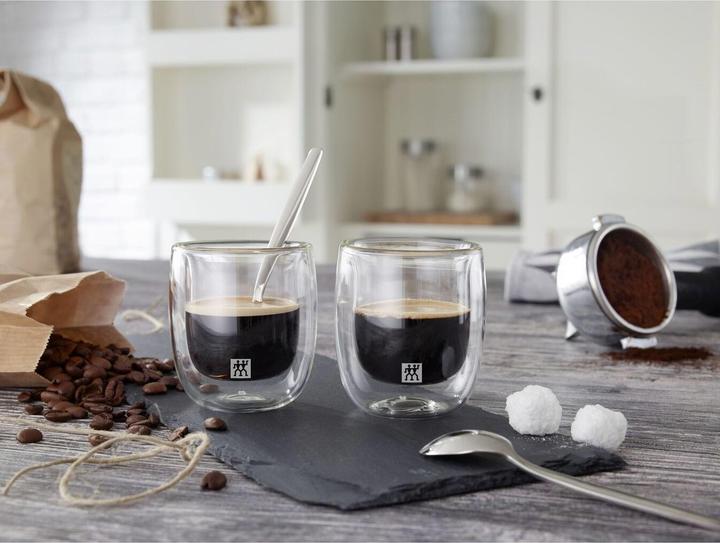 Actual product image Zwilling Sorrento Espresso Glasses Double Walled Set of 2 (80 ml, 2 x)