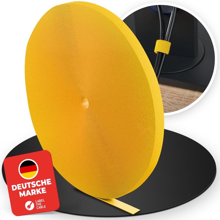 Actual product image Label-the-cable LTC ROLL double-sided hook and loop tape roll (16 mm)