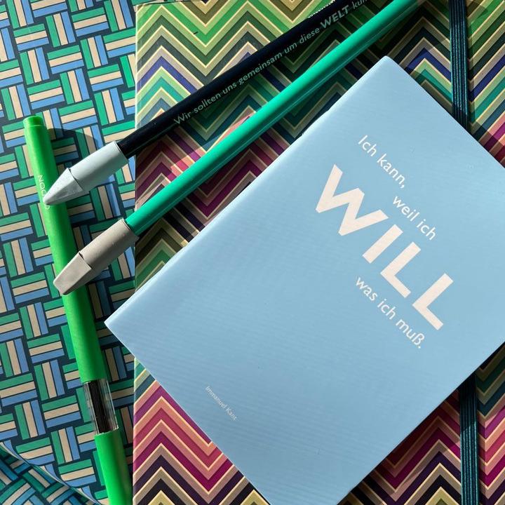 Produktbild Cedon Heft A6 kariert, "Ich kann, weil ich will was ich muss." (Immanuel Kant) (A6, Kariert, Harter Einband)