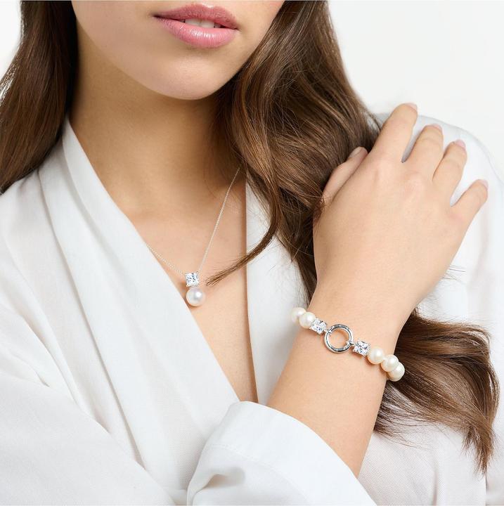 Immagine prodotto Thomas Sabo Bracciale perline argento (19 cm, Argento 925)