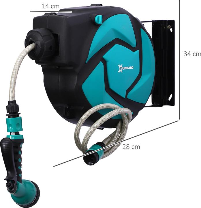 Produktbild Durhand Schlauchtrommel mit Multibrause (10 m)