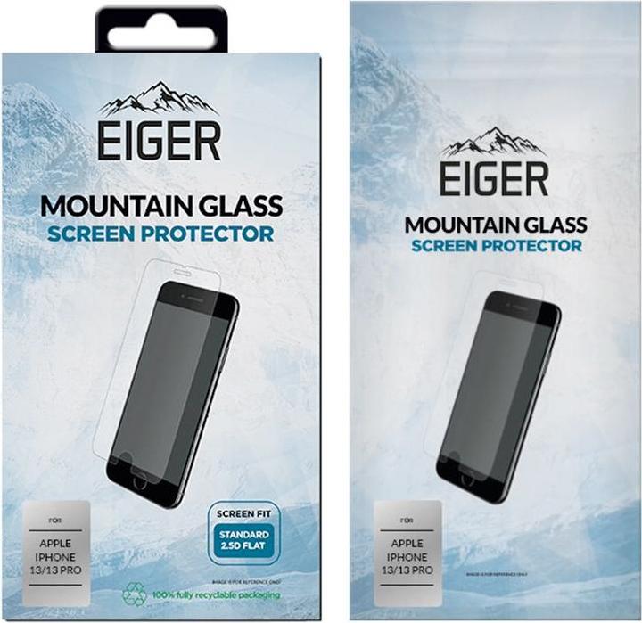 Actual product image Eiger Mountain Glass (1 Piece, Apple iPhone 13, Apple iPhone 13 Pro)