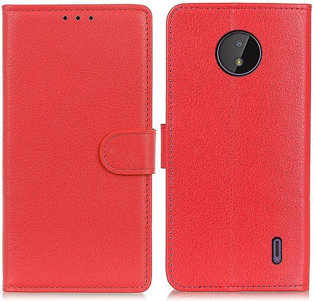 Actual product image MU Classic Litchi Leather Bookcover Series (Nokia C10, Nokia C20)