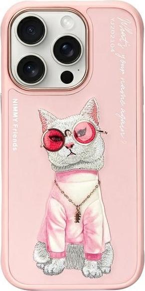 Nimmy case iPhone 16 Pro 6.3" pink Glasses Cool Cat (Apple iPhone 16 Pro)