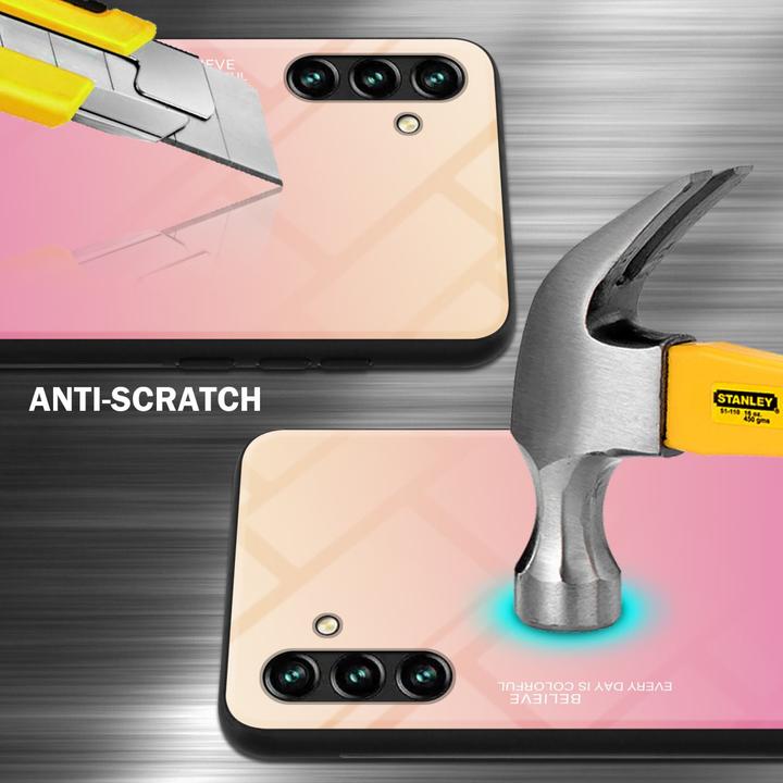 Productafbeelding Cadorabo TPU 2 Kleuren Glazen Hoesje (Samsung Galaxy A13 5G)