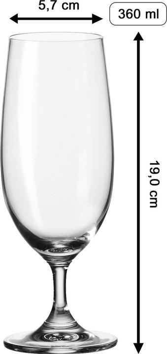 Produktbild Luxentu Biertulpe / Pilsglas mit Gravur 60. Jubiläum (0.36 l, 1 x)