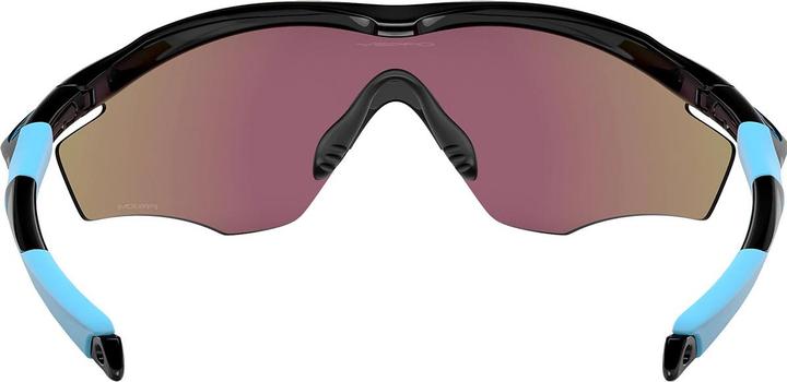 Actual product image Oakley M2 Frame XL cycling glasses (Polished Black, Prizm Sapphire)