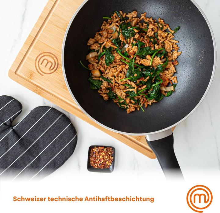 Image du produit Masterchef Wokpfanne (28 cm, Wok, Acier inoxydable, Aluminium)