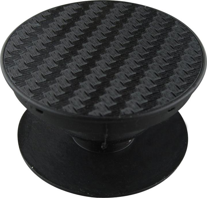 PhoneLook Pop Socket Carbone Austauschbare Finger & Einhand Halterung für Smartphone / Tablets Carbon