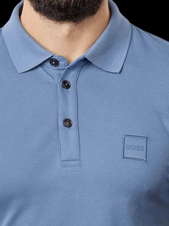 Actual product image Hugo Boss Boss Orange Short Sleeve Polo Shirt Slim Fit Open Blue (3XL)