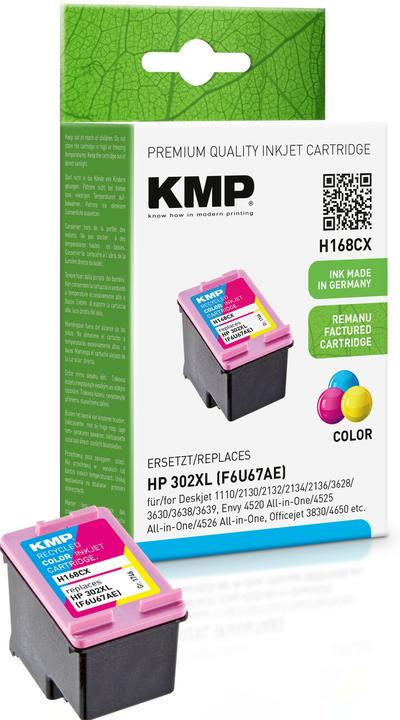 KMP H168CX Compatibile con HP 302XL (M, C, Y)