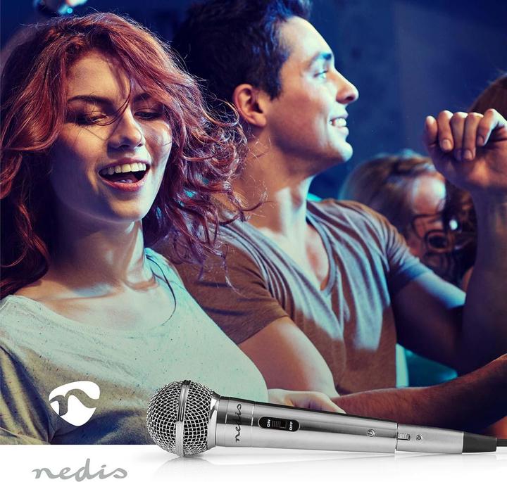 Produktbild Nedis MPWD45GY Kabelgebundenes Mikrofon Empfindlichkeit -72 dB +/-3 dB 60 Hz - 14 kHz 5,0 m