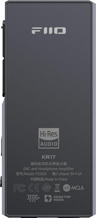 Actual product image FiiO KA17 (USB-DAC, gain switch)