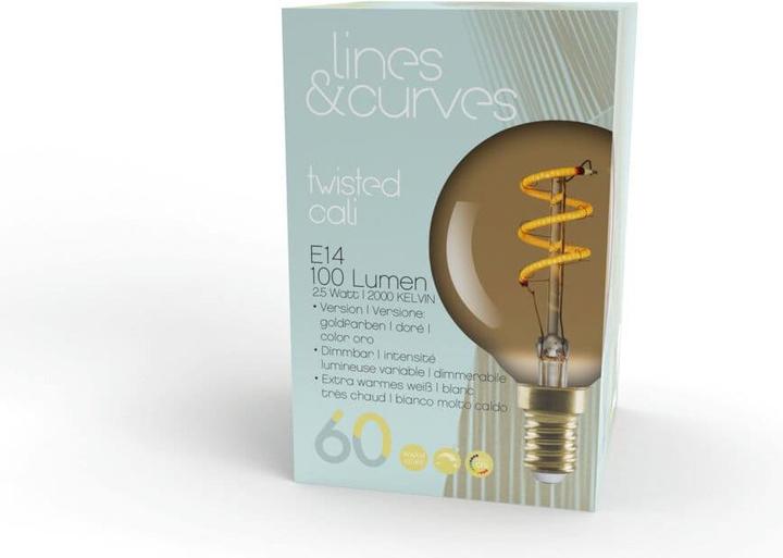 Produktbild micasa Lines & Curves (E14, 2.50 W, 100 lm, 1 x, G)