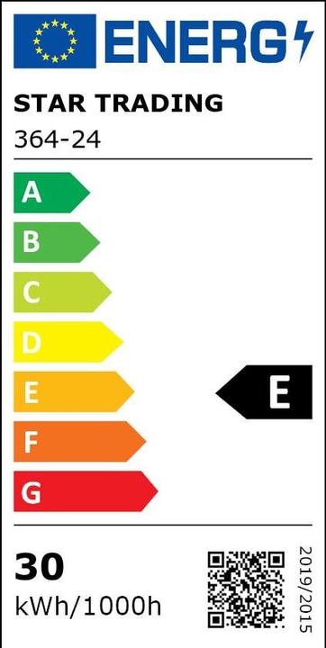 Energy Label Star Trading LED illuminant (E27, 30 W, 4000 lm, 1 x, E)