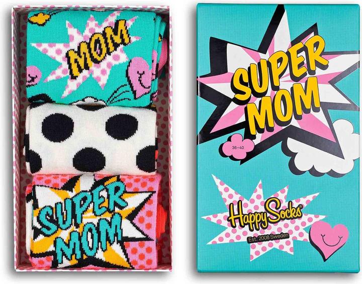 Actual product image Happy Socks Mother' Day Poison Box (pack of 3, 36 - 40)