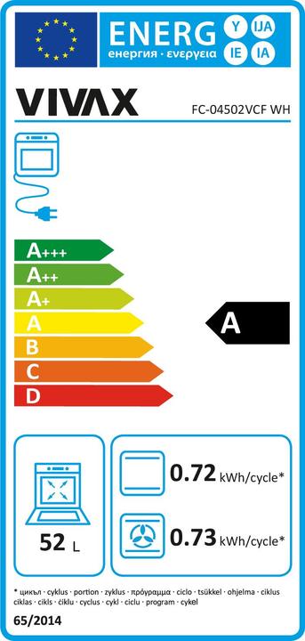 Energie-Label Vivax FC-04502VCF WH