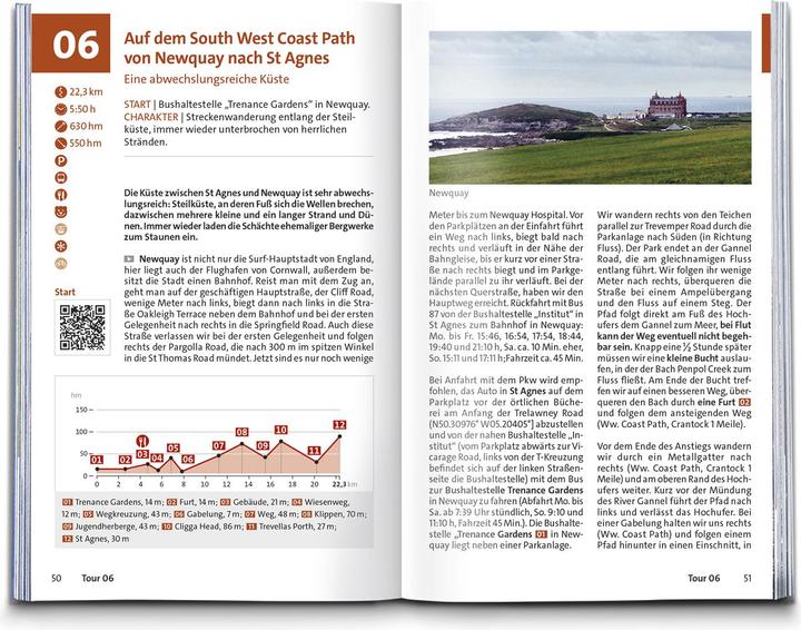 Produktbild Wanderführer Cornwall und Devon, 60 Touren mit Extra-Tourenkarte (Deutsch, Gaby und Martin Hafen, Dr. Claus-Günther (Dr.) Frank, 2025)