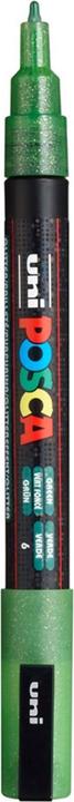 Actual product image Posca Fine Marker PC-3M (Glitter Green, 1.30 mm, 1 x)
