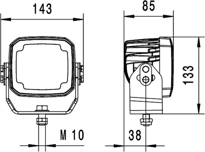 Image du produit Hella Projecteur de travail à LED Ultra Beam 4400lm éclairage longue portée
