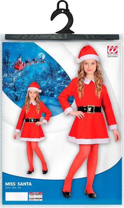 Actual product image Widmann Santa Girl Costume Flannel (116)