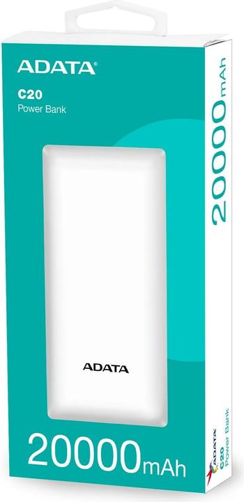 Produktbild Adata C20 (20000 mAh, 15 W, 74 Wh)
