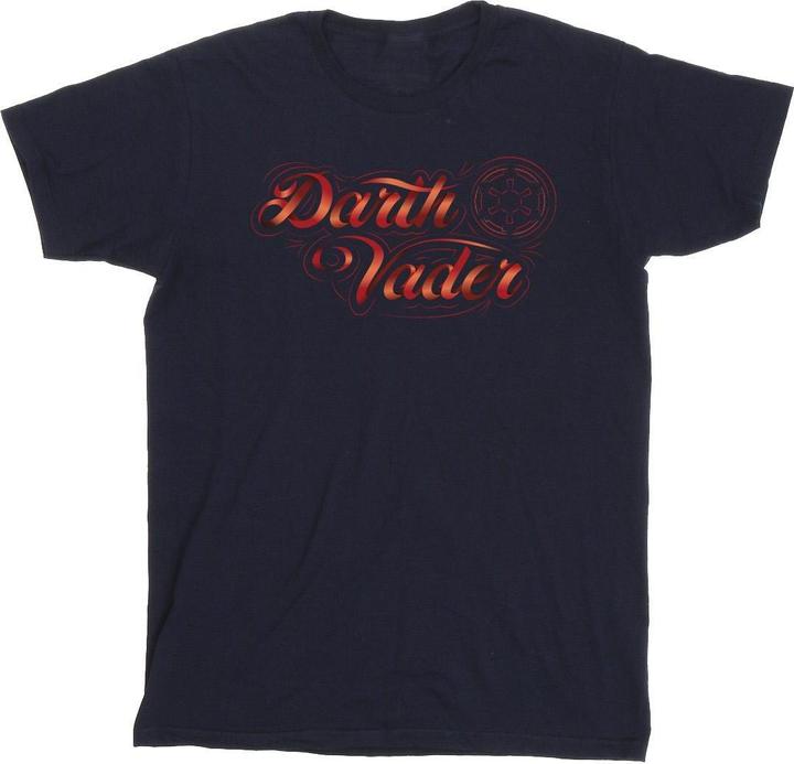 Star Wars ObiWan Kenobi Darth Vader Ribbon Font TShirt (3XL)
