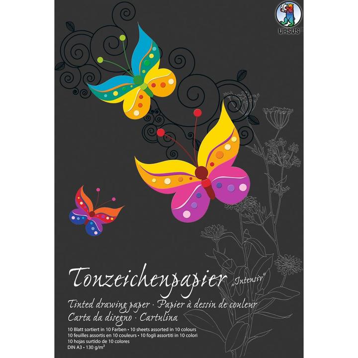 Produktbild Ursus Tonzeichenpapier-Block A3 2154099SE 130g, intensiv 10 Blatt (130 g/m², 10 x)