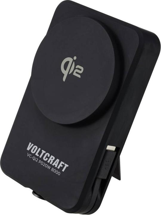 Produktbild Voltcraft VC-Qi2 PD20W 8000 Powerbank 8000 mAh Fast Charge LiPo Schwarz Statusa (8000 mAh)
