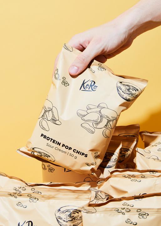 Produktbild KoRo Chips mit Reismehl, Kichererbsenmehl und Sour Cream Geschmack (700 g)