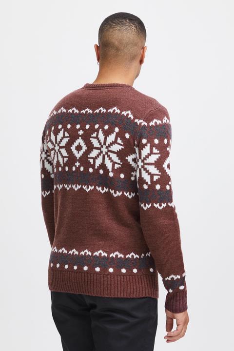 Actual product image Solid Norwig Men's Jumper Chunky Knit Pullover With Crew Neck (M)