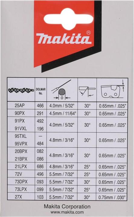Actual product image Makita 191H11-5 Saw chain 35cm 1.3mm 3/8 HM (Chainsaw, Saw chain)