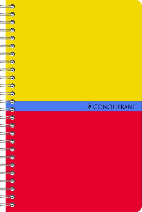 Produktbild Conquerant SEPT Spiralbuch, 110 x 170 mm, kariert, 50 Blatt (110 x 170 mm, Kariert, Weicher Einband)
