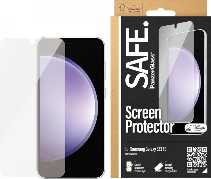 Image du produit PanzerGlass SAFE. Protecteur d'écran Ultra-Wide Fit (1 pièce(s), Samsung Galaxy S23 FE)