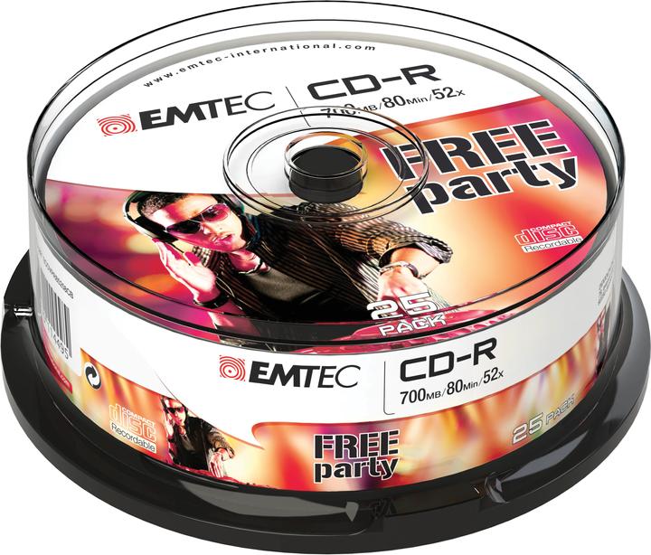 Produktbild EMT EMTEC CD-R 700MB 52x, 25er CakeBox (25 x)