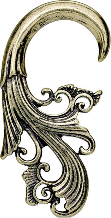 Star Piercing Ohrgewicht Haken vergoldet Antik (Messing)