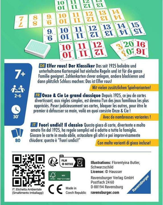 Produktbild Ravensburger Elfer raus. d/f/i (Deutsch, Französisch, Italienisch)