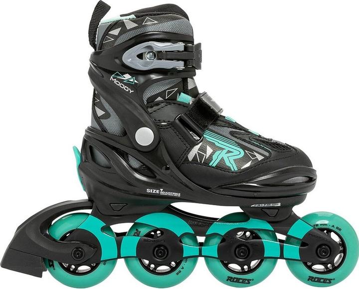 Actual product image Roces Skates Moody Girl Tif black-grey-turquoise sp. 400856 03 (30-35) (30, 31, 32, 33, 34, 35)