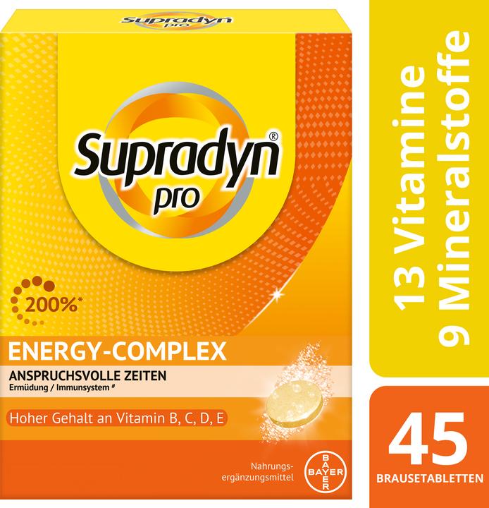 Image du produit Supradyn pro pro energy-complex (45 pièce(s), Comprimé effervescent, 294 g)