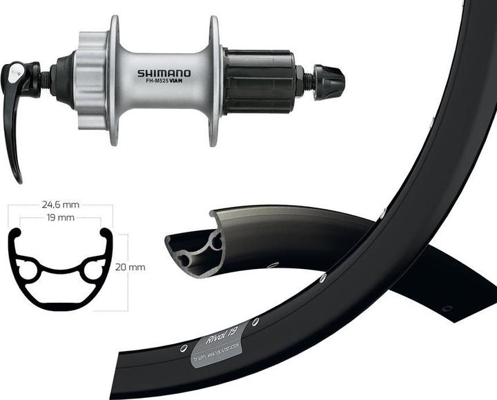 Actual product image Shimano SSP 32L (Rear wheel, 29")