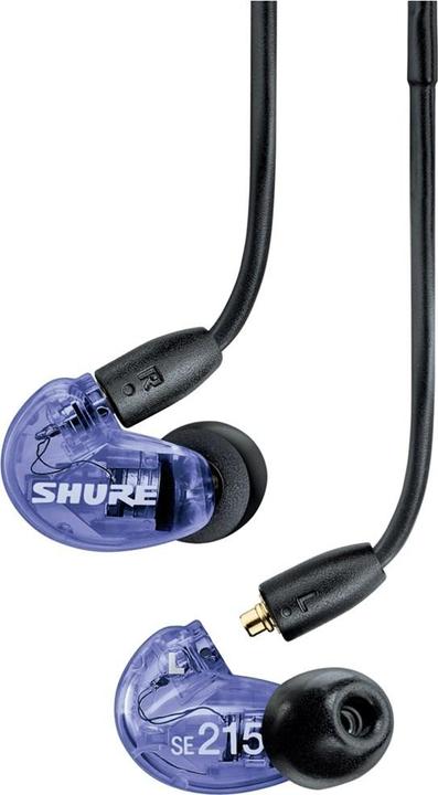 Actual product image Shure SE215 Special Edition Uni In-Ear Headphones - Purple (No noise cancelling, Cable)