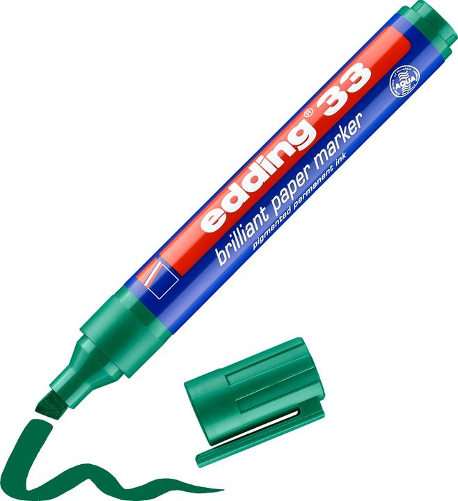 Actual product image Edding Permanent markers 33 (Green, 1 mm, 1 x)