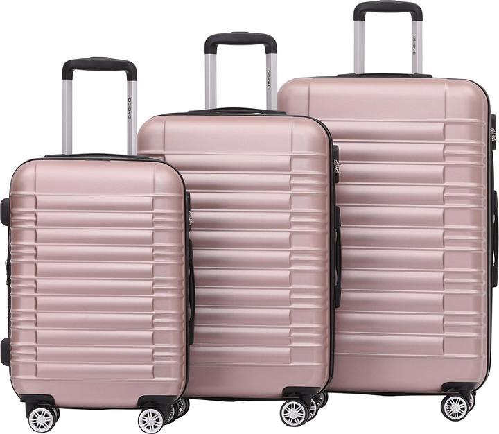 Image du produit Beibye Valise de voyage Rose Or Set (115 l, M (50 - 90l), L (90 - 115l), XL (à partir de 115l))