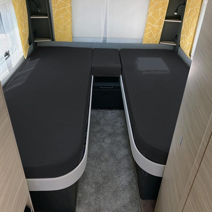 Actual product image Erwin Müller Fitted sheet set for motorhome/caravan rear bed (70 x 190 cm)