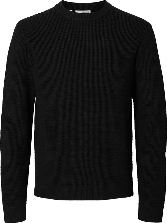 Selected Homme Slhtheo Ls Knit Structure Crew Neck