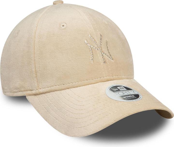 Image du produit New Era 9Forty Femme Cap - VELOUR DIAMANTE NY Yankees beige